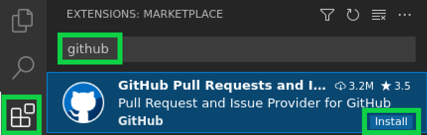 github PR and issues extension